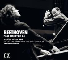 BEETHOVEN / MANZE  - CD PIANOS CONCERTOS 1 & 4