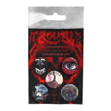  TROUBLE BUTTON BADGE SET - supershop.sk