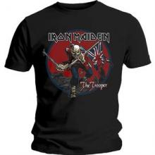 IRON MAIDEN =T-SHIRT=  - TR TROOPER RED SKY BLACK T-SHIRT