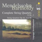 LEIPZIG STRING QUARTET  - CD MENDELSSOHNCOMPETE STRING QTTS VOL 1