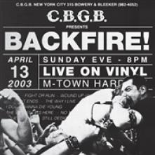 BACKFIRE  - VINYL LIVE AT CBGB'S [VINYL]
