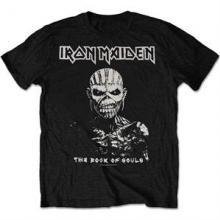 IRON MAIDEN =T-SHIRT=  - TR BOOK OF SOULS WHITE CONTRAST