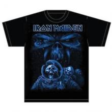 IRON MAIDEN =T-SHIRT=  - TR FF BLUE ALBUM SPACEMAN -M- BLACK