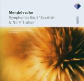 MENDELSSOHN-BARTHOLDY FELIX  - CD SYMPHONY NO.3 & 4