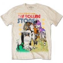 ROLLING STONES =T-SHIRT=  - TR MICK & KEITH WATERCOLOUR STARS