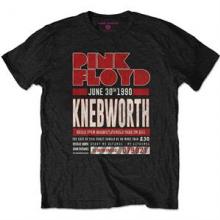 PINK FLOYD =T-SHIRT=  - TR KNEBWORTH '90 RED