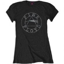 PINK FLOYD =T-SHIRT=  - TR CIRCLE LOGO DIAMANTE