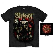 SLIPKNOT =T-SHIRT=  - TR COME PLAY DYING BACK PRINT