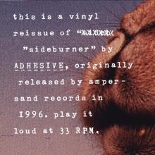 ADHESIVE  - VINYL SIDEBURNER [VINYL]