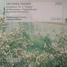 MENDELSSOHN-BARTHOLDY F.  - CD SYMPHONY NO.4 'ITALIAN'