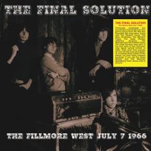 FINAL SOLUTION  - VINYL FILLMORE WEST JULY 7 1966 [VINYL]
