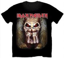 IRON MAIDEN =T-SHIRT=  - TR EDDIE CANDLE FINGER -L- BLACK