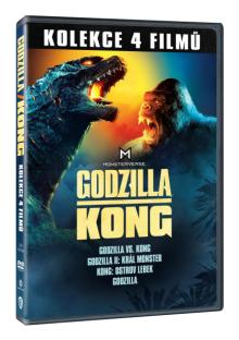  GODZILLA A KONG KOLEKCE 4DVD - supershop.sk