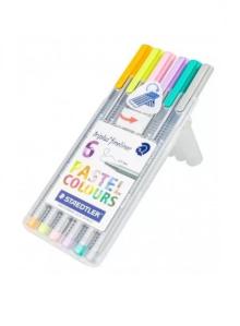  Linery STAEDTLER triplus fineliner 6ks PASTEL [] - supershop.sk