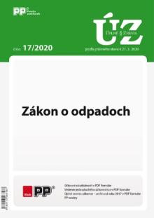  UZZ 17/2020 Zákon o odpadoch [SK] - supershop.sk
