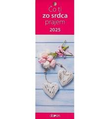  Čo ti zo srdca prajem - Kalendár 2025 (záložkový) [SK] - supershop.sk