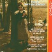 MENDELSSOHN-BARTHOLDY FELIX  - CD SYMPHONIES FOR STRINGS