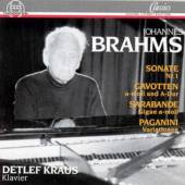 BRAHMS J.  - CD SONATE 1
