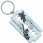 JUDAS PRIEST =KEYRING=  - KLU BRITISH STEEL RAZOR BLADE