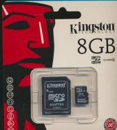  KINGSTON MICROSD HC CARD 8GB +ADAPTER - supershop.sk