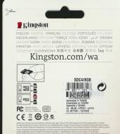 Paměťová karta Kingston microSDHC Class 4 8GB + adaptér - suprshop.cz