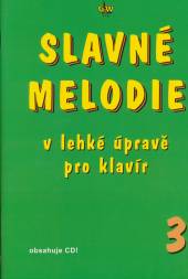 Slavné melodie v lehké úpravě pro klavír 3.díl+CD - supershop.sk